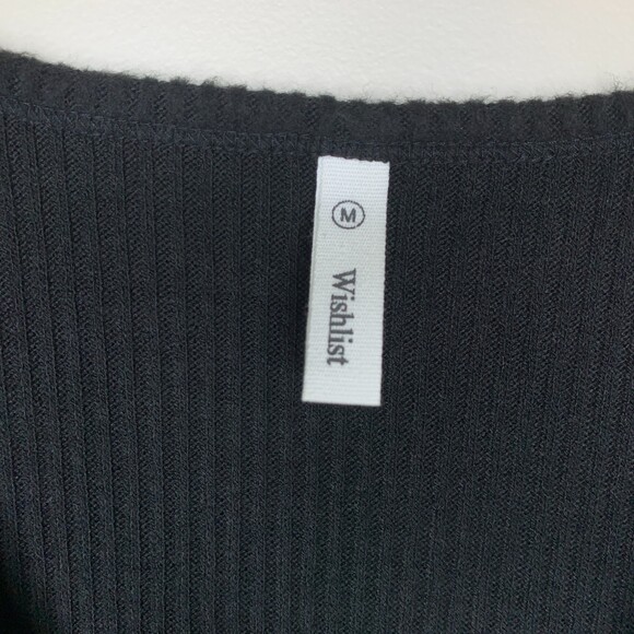 Wishlist womens black v-neck sweater tank top size medium - Picture 8 of 11